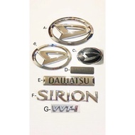 EMBLEM Daihatsu Sirion LOGO DAIHATSU SIRION PERODUA MYVI ICON MYVI LAGI BEST new myvi MG3