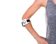 18182 Therapeutic Elbow Band, Elbow Support for Tennis Elbow and Golfer's Elbow Treatment, White, La