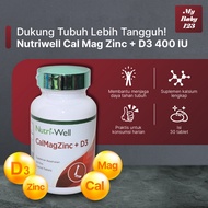 Nutriwell Cal Mag Zinc + D3 400 IU 30 Calcium, Magnesium & Vitamin D3 Supplementtablet Maintains Bon