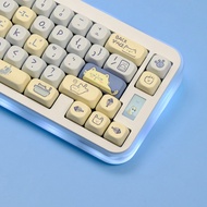 keyboard wireless keyboard wireless keyboard Blue Meow Theme MOA/KOA Ball Cap PBT Cat Cat Cute Subli