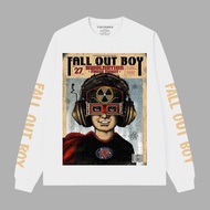 M-3XL Zuro - Kaos Lengan Panjang Rib Long Sleeve Fall Out Boy T-shirt Band bahan Combed 24s