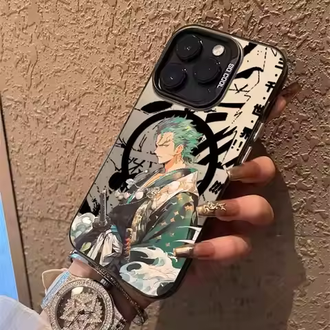 Anime O-Ones P-Pieces Zoros Magsafe Magnetic Case for Samsung S25 S24 S23 S22 S21 FE Plus Ultra 5G S