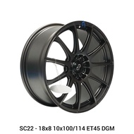 【Installation Available】Enkei Sc22 18x8 5x100/114.3 ET45 DGM New Sport rim wheel