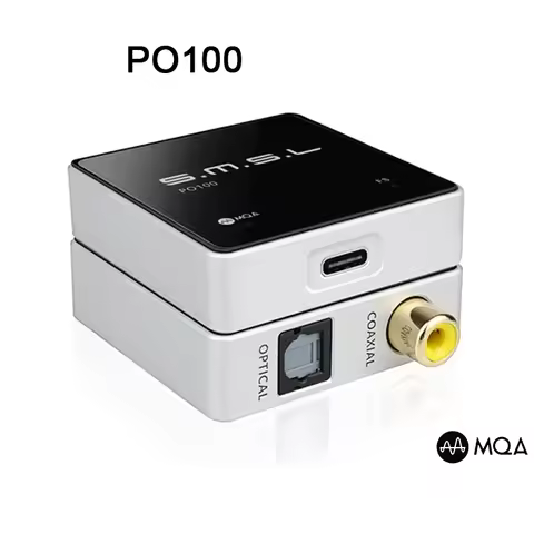 SMSL PO100 2024 USB Digital Interface DAC MQA Audio Decoder TYPE-C Input OPT/COAX Output DSD DOP64 X