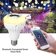 [rangevoyage2] E27 RGB Smart  Speaker Music Bulb Colorful Dimmable Light Bulb With Remote Control 12