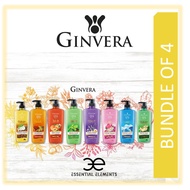 GINVERA [BUNDLE OF 4] WORLD SPA SHOWER SRUB BODYWASH