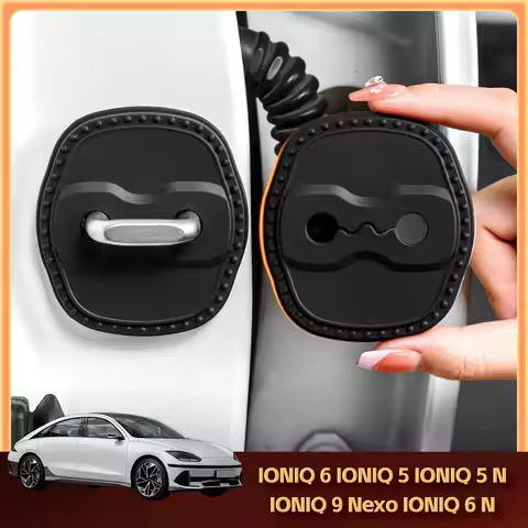 2/4Pcs Silicone Car Door Lock Cover Protective Decoration Case For Hyundai IONIQ 6 IONIQ 5 IONIQ 5 N