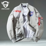 EAGLADE Bomber Casual Jacket for Men 966NASA in Grey Waterproof