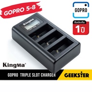 Kingma Charger Gopro Hero 8 7 6 5 แท้ แท่นชาร์จ Battery แบบกล่อง ที่ชาร์จ แบต ( Gopro8 Gopro7 Gopro6