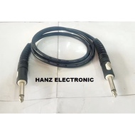 Hanz ELECTRONIC K026 AUDIO CABLE ALVEY MIC/GUTAR CABLE+ MONO TO MALE TO MALE TO MALE 2 METERS