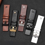Metal rivet Watch Band men Bracelet For Diesel Genuine leather strap DZ7257 DZ4343 DZ4459 DZ7311 431