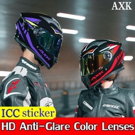 {Car pendant} Motorcycle Helmet full face dual visor Anti-reflective design Full Face Cool helmet