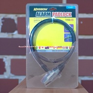 Krisbow Alarm Padlock K2001 Alarm Chain Strap Kris Bow Sound Padlock Alarm Iron Padlock With Sound