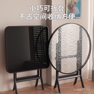 Round Table Table Balcony Household Folding Dining Table Square Table Small Apartment Outdoor Stall 