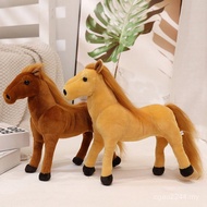 Simulation Doll Gift Plush Toy Children Dark Horse Decoration White Dragon Horse Small Cross-Border 