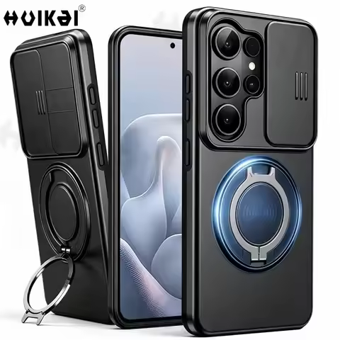 Slide Camera Case For Samsung Galaxy S26 Ultra S25 Ultra S24 A57 A37 Protection Upright Kickstand Sh