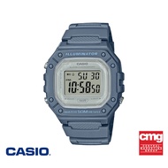 CASIO นาฬิกาข้อมือ CASIO รุ่น W-218HC-2AVDF วัสดุเรซิ่น สีฟ้าอ่อน