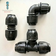 【20mm=3/4” 25mm / 1”】Poly Pipe Fitting | Equal Socket | Equal Tee | Equal Elbow