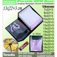 PLASTIK OPP LEM 7X22 8X22 9X22 10X22 11X22 12X22 13X22 14X22 15X22 16X22 17X22 18X22 19X22 20X22