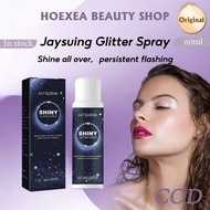 Jaysuing Glitter Spray Shiny Glitter Spray Highlighting Spray Shimmering Highlight Powder For Party