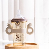 PiyoPiyo黃色小鴨 PPSU預備學飲掀蓋天使吸管杯握把二件組