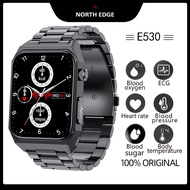 NORTH EDGE E530 Blood glucose Blood oxygen Blood pressure ECG measuring device smart watch health fitness watch for men and women IP68 waterproof compatible with IOS Android systems