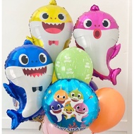 Shark Baby Family Aluminum Film Balloon Set Children's Birthday Party Decoration Balloon 1Set Cartoon Anime Toy Balloons