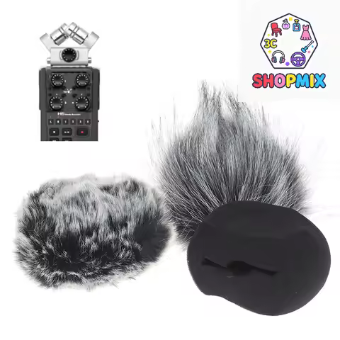 1Pc Foam Mic Wind Cover Furry Windscreen Muff For ZOOM H5 H6 Recorder Microphone