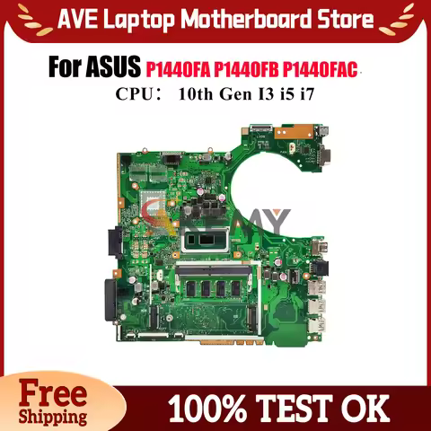 P1440FA Laptop Motherboard For ASUS ProArt P1440FA P1440F P1440FB P1440FAC Mainboard With 10th Gen I
