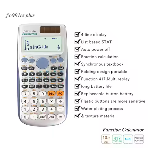 fx-991ES PLUS Multifunctional science function calculator-417function Specially designed for student