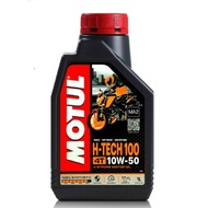 Motorcycle Engine Oil Motul H-TECH 100 4T 10W-50 1L For Motorcycles Genuine Synthetic 1 Size 1 Liter