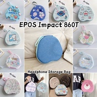 【Original boutique】For EPOS Impact 860T Headphone Hard Case Fun Cartoon Headset Earpads EVA Casing B