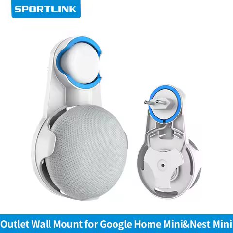SPORTLINK For Google Home Nest Mini 2nd Gen Outlet Wall Holder Bracket Voice Assistant Speaker Mount