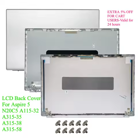 LCD Back Cover For Acer Aspire 5 N20C5 A115-32 A315-35 A315-38 A315-58 Laptop Rear Top Housing Repla