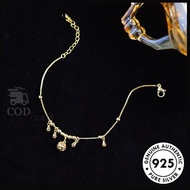 18K Gold Women's Bell Anklet