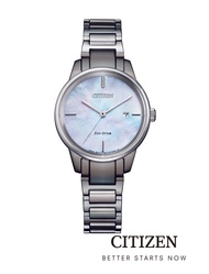 CITIZEN นาฬิกาข้อมือผู้หญิง Eco-Drive EW2590-85D Mother of Pearl Lady Watch ( พลังงานแสง )