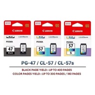 Canon PG-47 Black | Canon CL-57 Color | Canon CL-57S Color Ink Cartridge for E410 E470 E3170 E3370 E