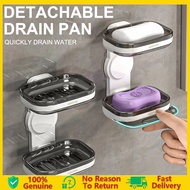 2 Tier 2 in 1 Bar Soap Holder 2 Tier Bar Soap Box Container for Bathroom Soap Organizer