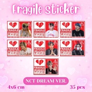 Fragile Label Sticker KPOP NCT DREAM 127 BTS SEVENTEEN TREASURE NEWJEANS IVE ENHYPEN STRAY KIDS TXT 
