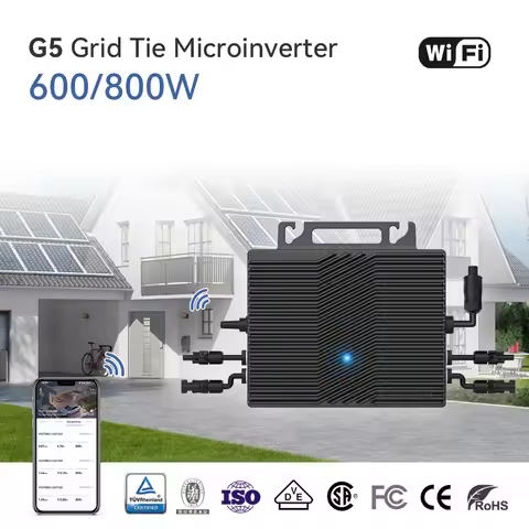 600W 1000W Solar Inverter Pure Sine Wave Grid Tie Microinverter 16-60VDC To AC 230V Home Appliance M