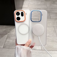 🔥Taiwan Shipment🔥 Ultra-Thin Skin-Friendly Matte Transparent Color Magnetic Phone Case Suitable for 