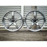 New Car Sport Rim Flow Forming WORK VERZ KCV03 17x7.5J 5x113 17x7J 4x100 ET40 Hyper Black + Lip - RE