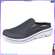 [35-48] lightweight couple Half shoes mesh men Slip on Shoes Causal shoes for women men