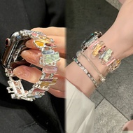 irregular iWatch Band for IWatch Series 9 8 Ultra SE 7 6 5 4 3 2 1 Square iWatch Strap Luxry Women b