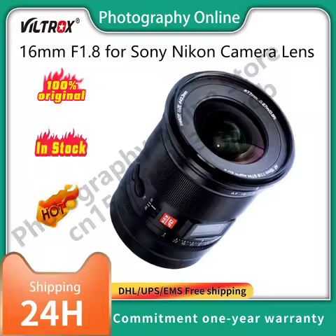 VILTROX 16mm F1.8 for Sony Nikon Camera Lens Full Frame Starry Sky Lens Large Aperture Ultra Wide An