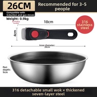 Dinggelvxing | Portable Camping Cookware Foldable Handle 316 Stainless Steel