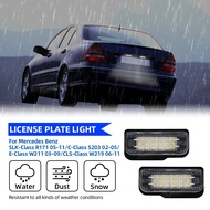2pcs LED License Number Plate Light for Mercedes Benz E-Class W211 S211 C-Class S203 CLS-Class W219 