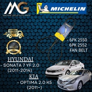 Michelin Belt Hyundai Sonata 7 YF 2.0 (2011-2014) , Kia Optima 2.0 K5 (2011~) 6PK 2550 6PK 2552 (Fan