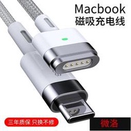 【臺灣公司 可開發票】倍思筆記本電腦適用於macbook充電線60w適用於筆記本Type-C to T型接口鋅磁吸快充