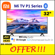 [ORIGINAL] Xiaomi 32 inch Mi Android 10 Smart LED TV Google Television with Wifi Youtube Bluetooth Chromecast P1 MITV  (Malaysia English Version) L32M6-6ARG